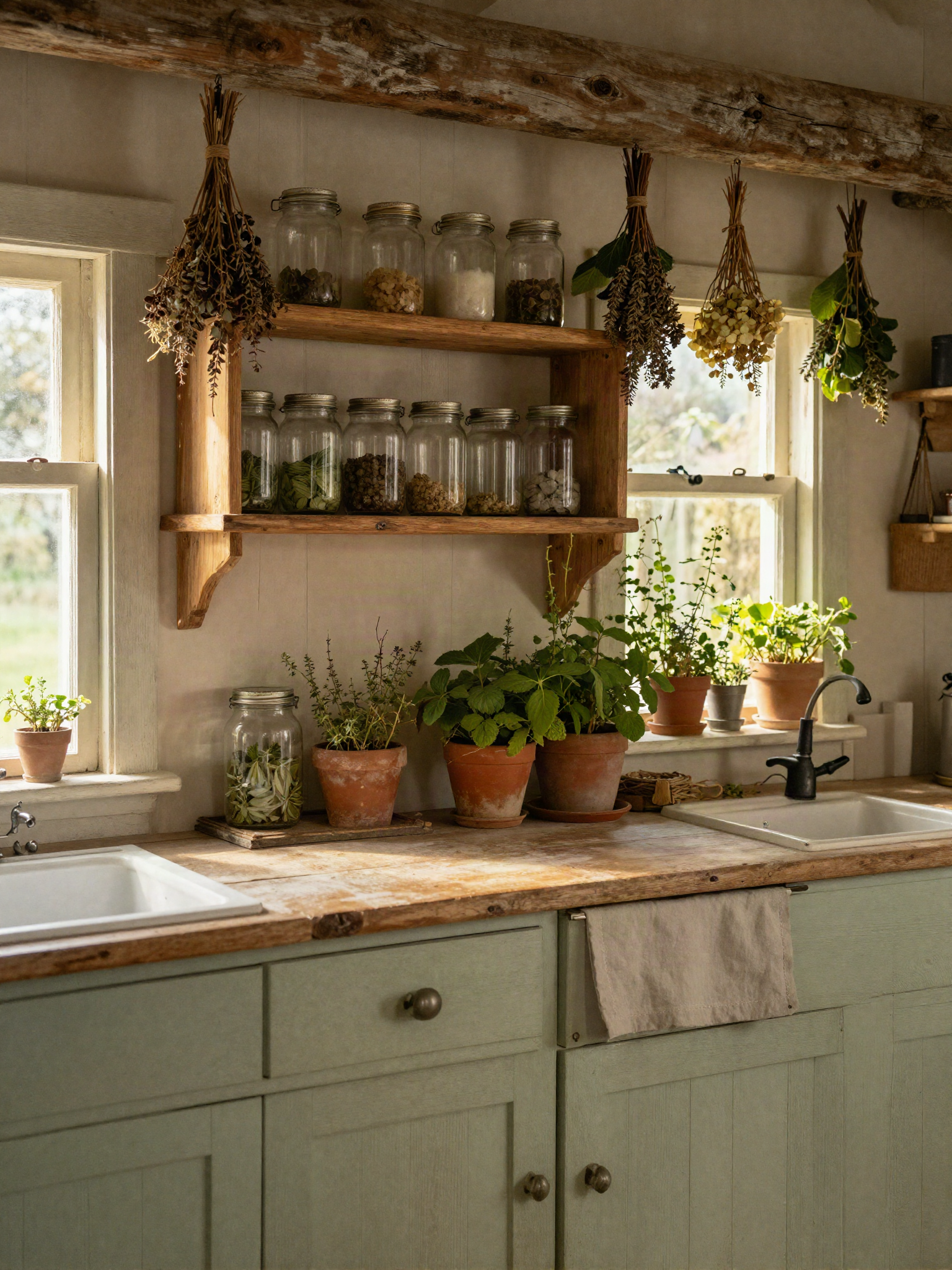 Concept art: a kitchen pantry shelf scene